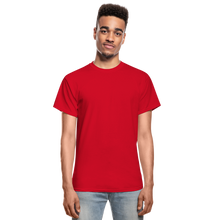 Load image into Gallery viewer, Black Tee Plain - red

